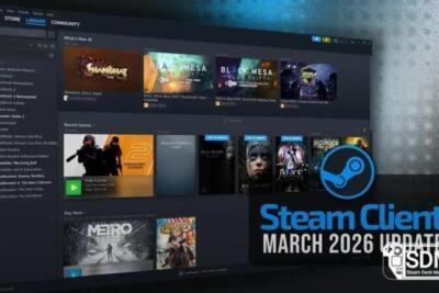 Steam lança atualização de março de 2026 com especificações de hardware em avaliações