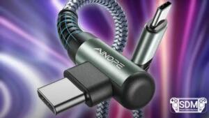 Oferta relâmpago: kit de 2 cabos USB-C com ângulo reto de 6,6 pés por menos de US$5